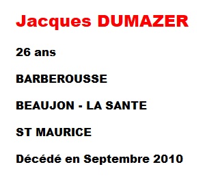  Jacques DUMAZER 
